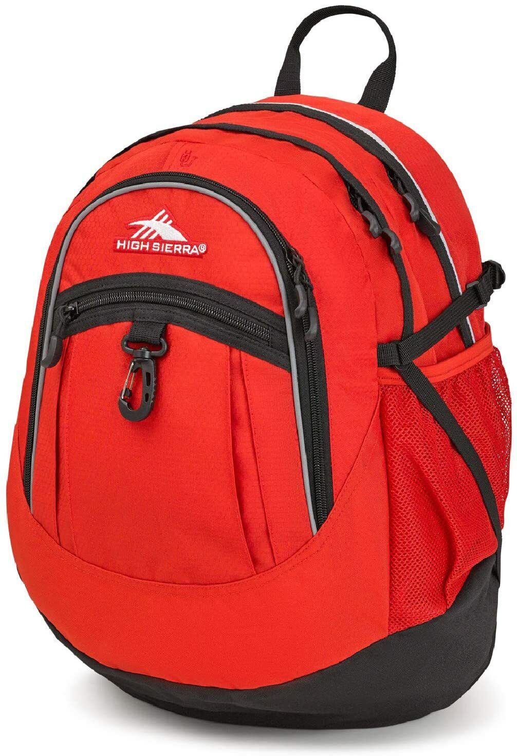 High Sierra Fatboy Backpack Lightweight & Compact Student Backpack - Crimson