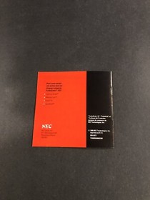 ys book i ii Turbografx Cd Manual Only Canadian