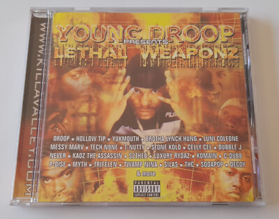 Young Droop Lethal Weaponz Yukmouth Tech N9ne Luni Coleone Silas Gangsta Rap CD