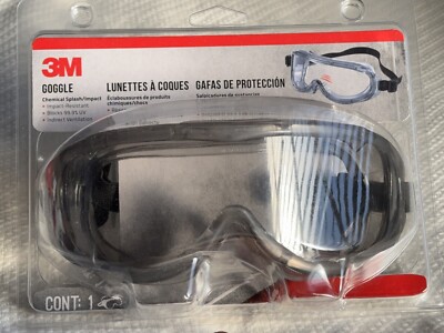 3M 91264-80025T Professional Chemical Splash and Impact Goggles