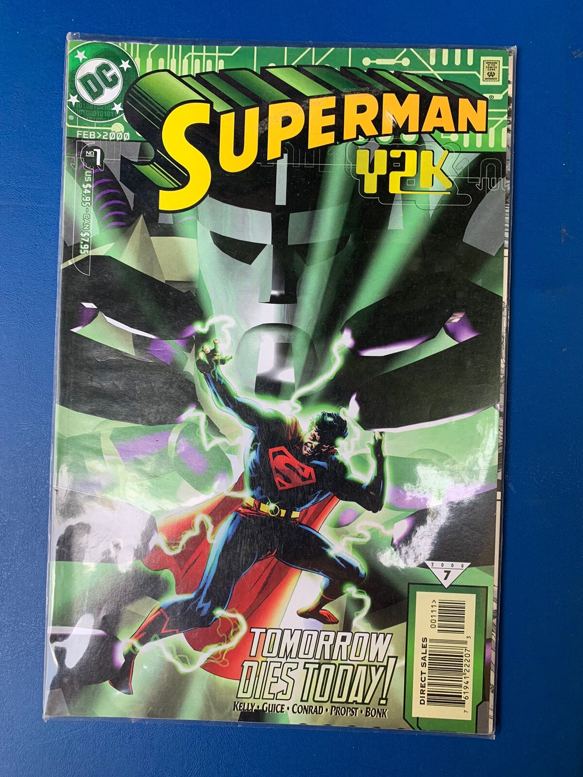 DC COMICS. SUPERMAN. FEBRUARY 2000 ISSUE -:- IN AS SHOP BOUGHT CONDITION.