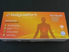 Body Comfort Twin Bundle Instant Heat Packs - 2 Pocket, 2 Hand, 2 Foot Packs NIB