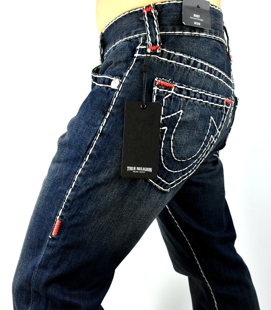 True Religion Men's Ricky Descanso Dk Wash Relaxed Straight True Religion Men's Ricky Descanso Dk Wash Relaxed Straight