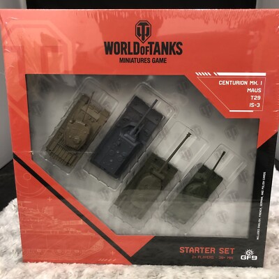 2023 World of Tanks Starter Set (Maus, T29, IS-3, Centurion) Gale Force 9 New