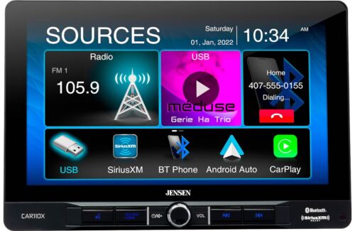 Jensen CAR110X Digital multimedia recvr w/backup camera-does not play discs