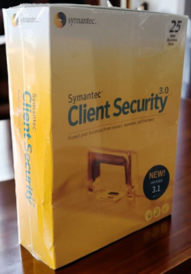 Symantec Client Security 3.1 25 User Business Pack Retail Box Full
