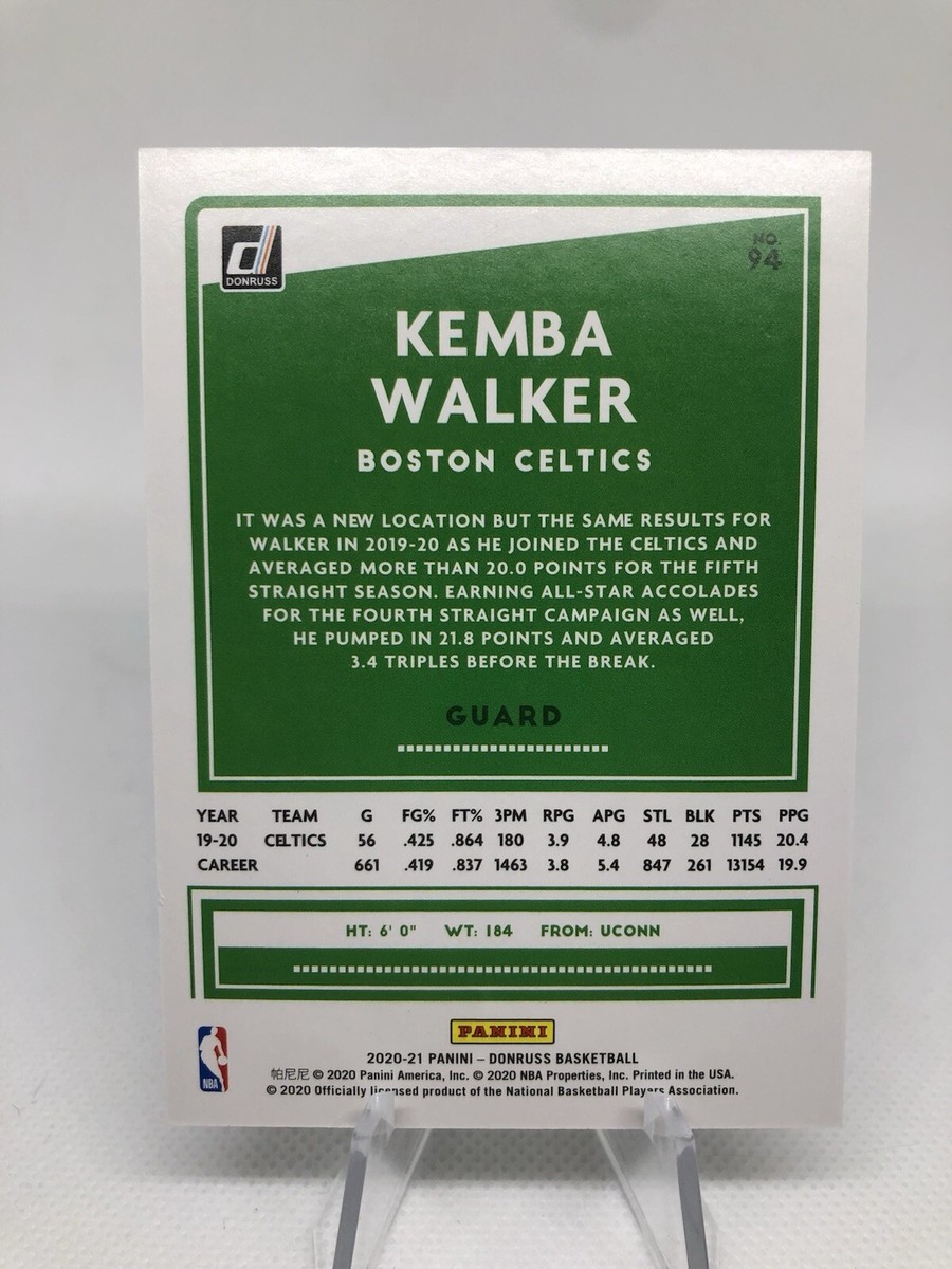 2020-21 Panini Donruss Press Proof Silver /349 Kemba Walker