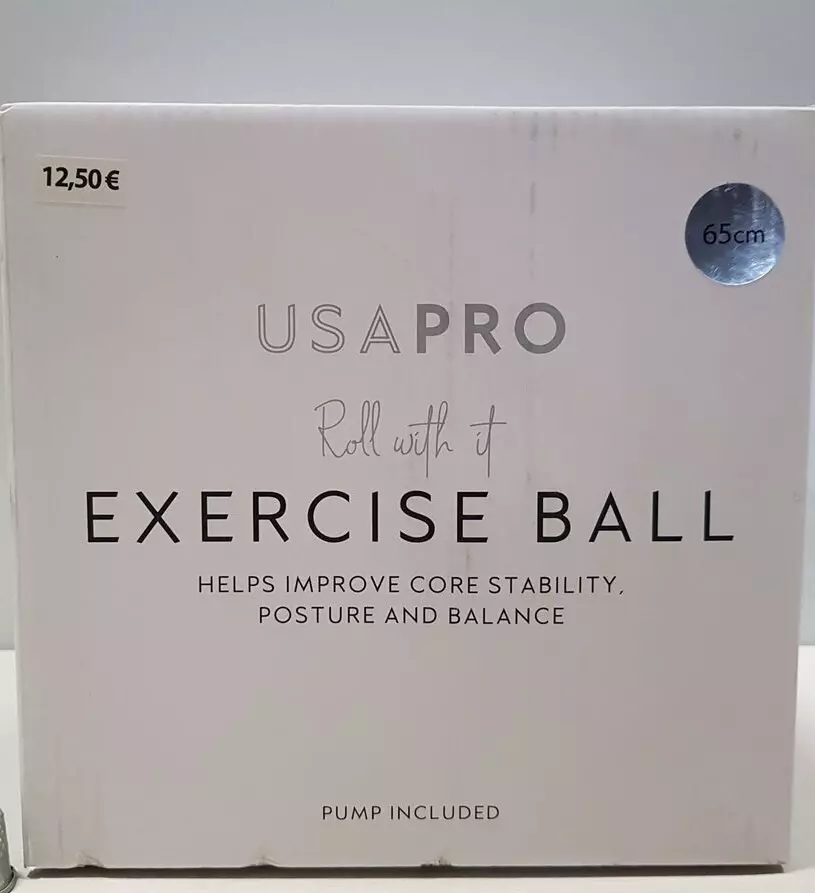 Brand New Usa Pro Exercise Ball Size 65cm With Pump Included eBay
