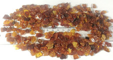 Loose raw flat Baltic Amber beads with holes multicolor 50 grams.