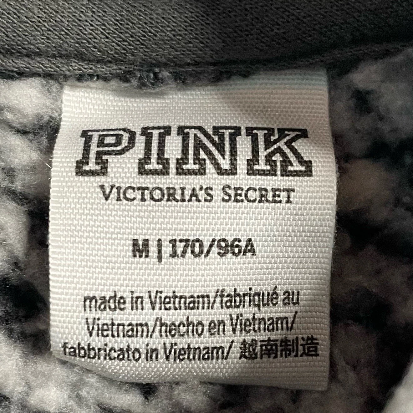 UNDERCOVER Victoria’s Secret rosa oversize sherpa orsacchiotto felpa con cappuccio donna media