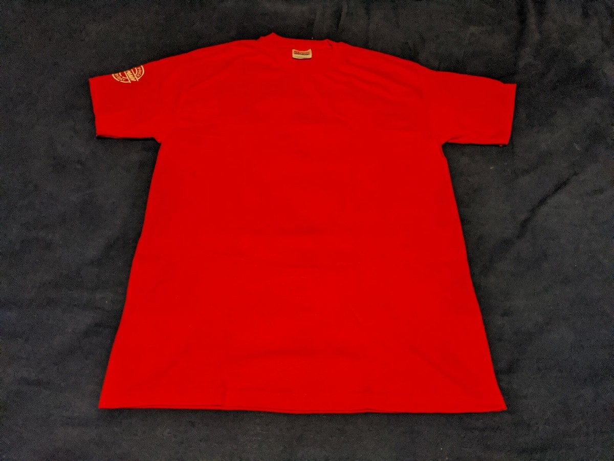 OFFICE DEPOT Red Uniform Work Shirt L T-shirt Low Price Guarantee 