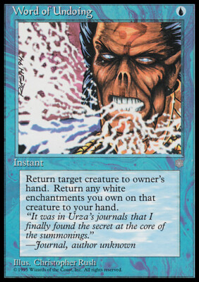 Magic the Gathering MTG Word of Undoing (108) Ice Age   NM