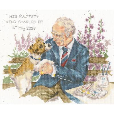 Bothy Threads Kreuzstich Set ''Seine Majestät der König'', Zählmuster, XHM4, 29x24
