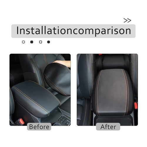 PU Leather Center Console Armrest Box Panel Cover For Ford Ranger 2023-2024 - Picture 11 of 24