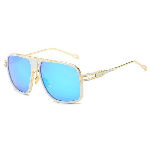 Men Oversize Large Flat Square Retro Sunglasses For Big Wide Heads 155mm UV400 - Picture 14 of 17