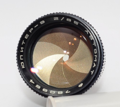 Lente automática JUPITER-9 85 mm f/2 NEGRO soviética URSS Carl Zeiss Sonnar con estuche - Imagen 12 de 19