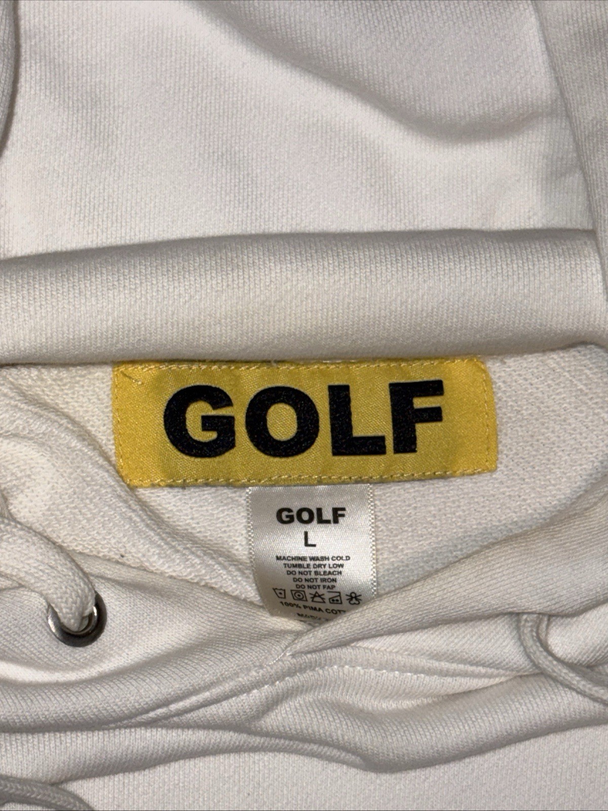 Golf Wang Cursive Script Hoodie Discontinued whit… - image 3