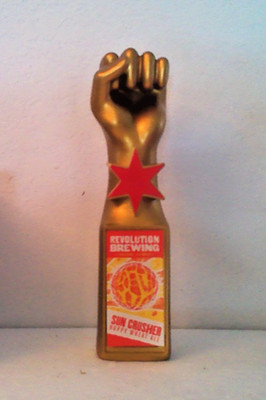 Revolution Brewing  SUN CRUSHER HOPPY WHEAT ALE Tap Handle Knob