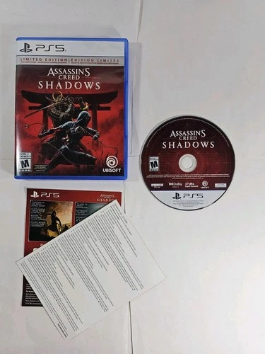 ASSASSIN'S CREED SHADOWS LIMITED EDITION PLAYSTATION 5 PS5 ADD ON CONTENT CODES