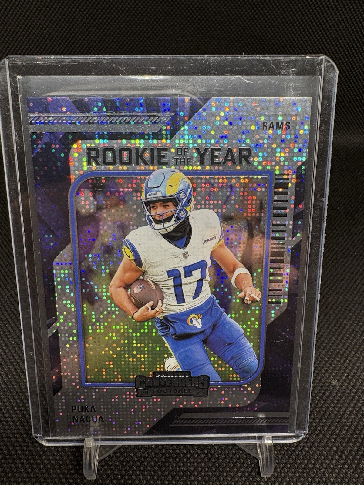 2023 Panini Contenders Rookie of the Year Puka Nacua Silver Sparkle (RC) Rams