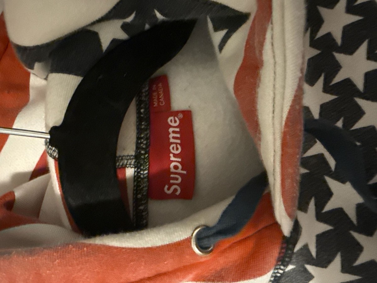Supreme FW14 American Flag Box Logo Hoodie | eBay
