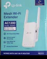  NEW  TP-Link AC1200 RE315 Wi-Fi OneMesh Extender, 1.2Gbp booster, Dual Band