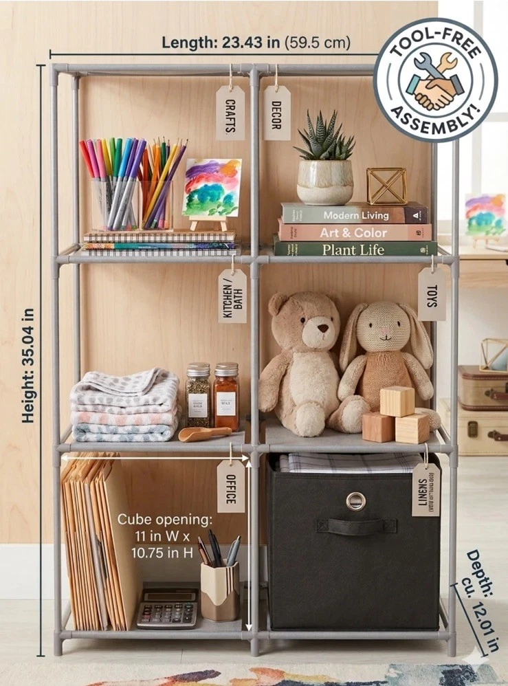 Cube Storage Shelves In Home Storage Bins & Baskets for sale | eBay
