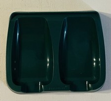 Vintage Tupperware Hunter Green Double Spoon Rest Made in USA Retro 1226