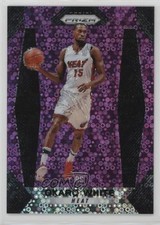 2017-18 Panini Prizm Fast Break Purple Prizm 9/75 Okaro White #52 1m1f