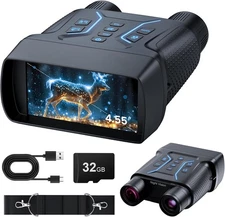 Upgraded Night Vision Goggles, 4k Binoculars, 4.55" Large... 