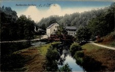 Ak Dorfhain in Sachsen, Barthmühle, Wald, Flusspartie - 11248524