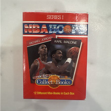 NBA Hoops Collect-A-Books Series I 12 Mini-Books Michael Jordan Karl Malone