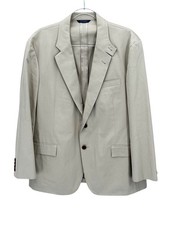 Brooks Brothers Blazer Mens 45R Tan Regent Suit Jacket Crespi Italian Cotton