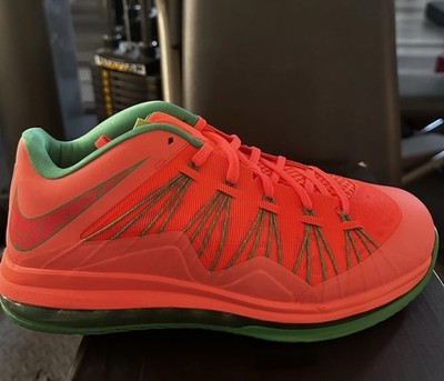 Nike LeBron X Low  Watermelon  2013 Men s 11 DEADSTOCK 