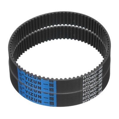 2pcs HTD-5M Rubber Timing Belt 80 Teeth, 400mm Pitch Length x 20mm Width