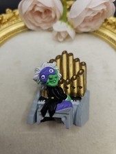 Vintage 1990 Hallmark Halloween Vampire Brooch Pin Signed Ghoul Monster Organ