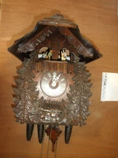 Cuckoo Clock German HUMMEL Black Forest SEE VIDEO Chalet 1 Day CK3362