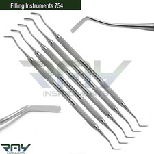 Dental Flat Plastic Amalgam Composite Filling Instruments 754 Restorative Tools