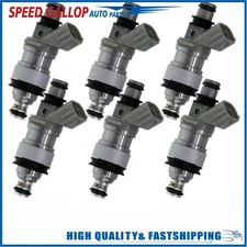 6 OEM FUEL INJECTORS 23250-62030 For CAMRY ES300 3.0L TACOMA 4RUNNER T100 3.4L