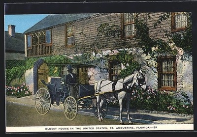 Ansichtskarte St. Augustine, FL, Oldest House in the United States 