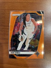 2024 Panini Prizm WNBA #122 Kiah Stokes Orange Velocity Las Vegas Aces a1