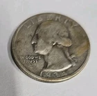 1934 Washington Quarter | 90% Silver | Circulated US Coin No Mint Mark A004