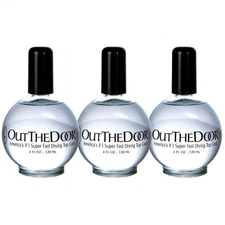 *3 Pack* INM Out The Door 4oz Top Coat – Quick Dry Nails, Long-Lasting Pro Shine