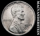 1943 Lincoln Wheat Cent - Choice Gem Brilliant Uncirculated  No Reserve #J9475
