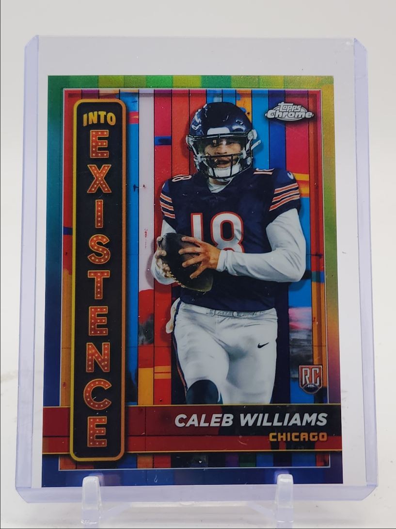 CALEB WILLIAMS 2024 TOPPS CHROME INTO EXISTENCE ROOKIE SSP RC Q1496