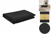 Tischdecke Rund Dunkelgrau Ø 180 Cm Jacquard-Optik