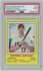 2018 Topps Heritage 1969 Collector Card Shohei Ohtani Rookie PSA 9 #69CC-SO A1