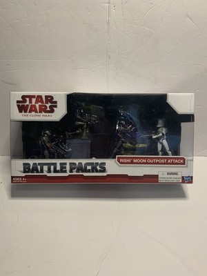 2009 Hasbro Star Wars The Clone Wars Rishi Moon Outpost Attack Battle Packs