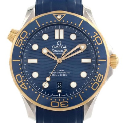 Authentic Omega Seamaster Diver 300M Two-tone 210.22.42.20.03.001 Stainless ...
