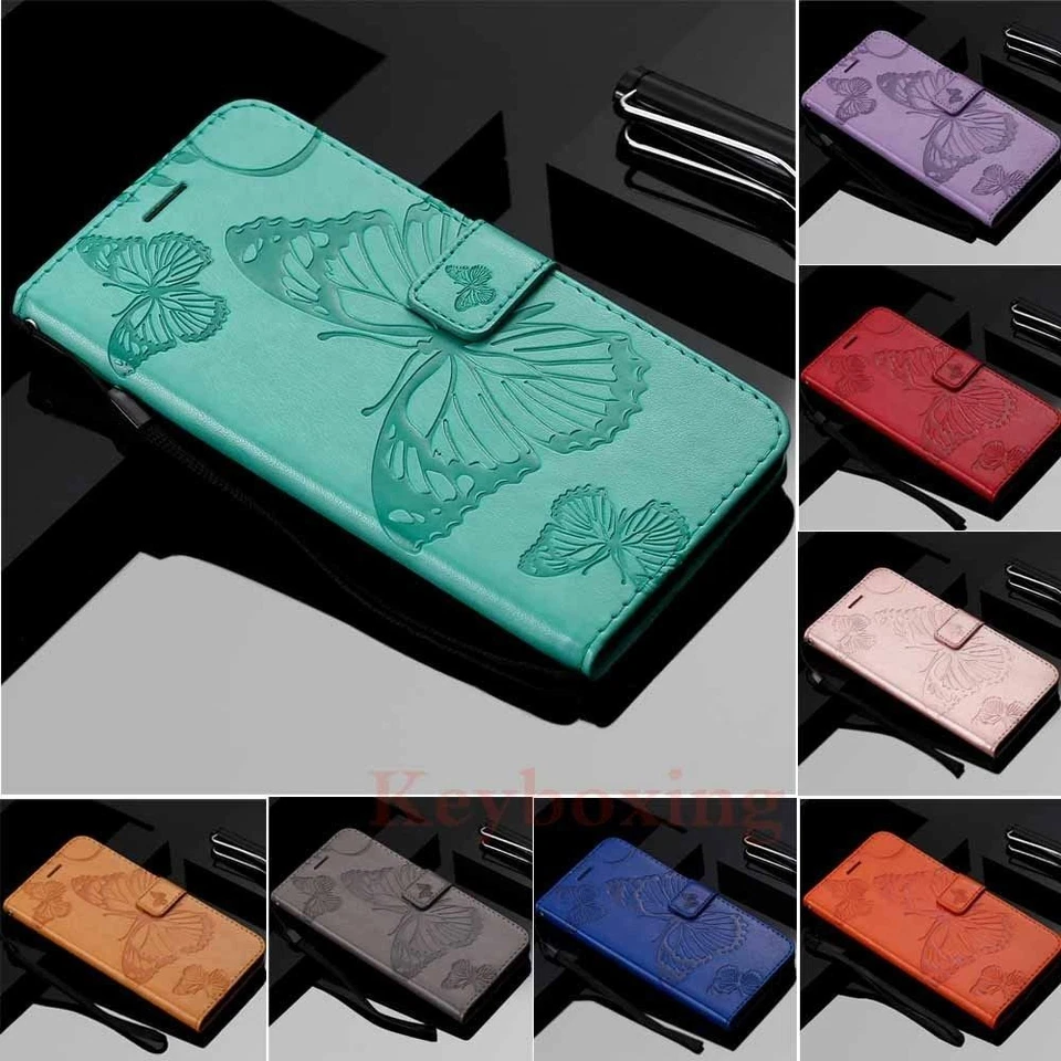 Butterfly Flower Cat Wallet Phone Case For Sony Xperia 10 VII VI 1 VII 10V 5V 1V - Image 4 of 4